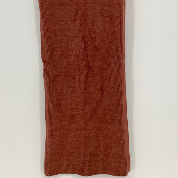 NEW! NAADAM Size Small Ribbed Reversible Twist Dress $325 msrp Brick Red J6-5 - Picture 7 of 11